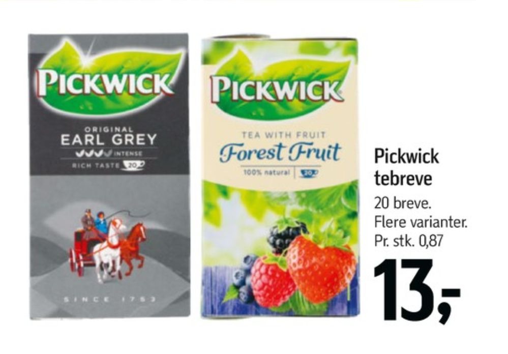 Pickwick, Tebreve