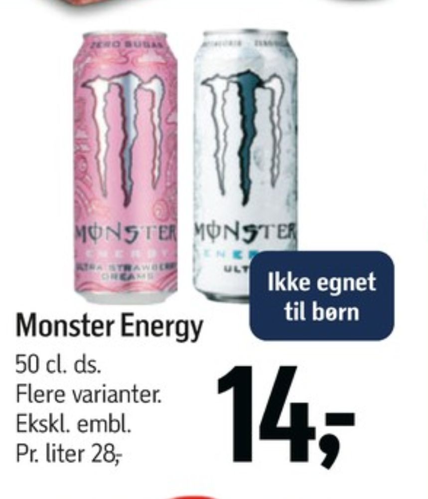 Monster Ultra Energy, Energidrik