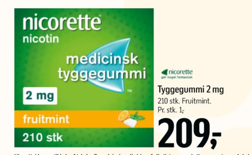 Nicorette, Nikotintyggegummi