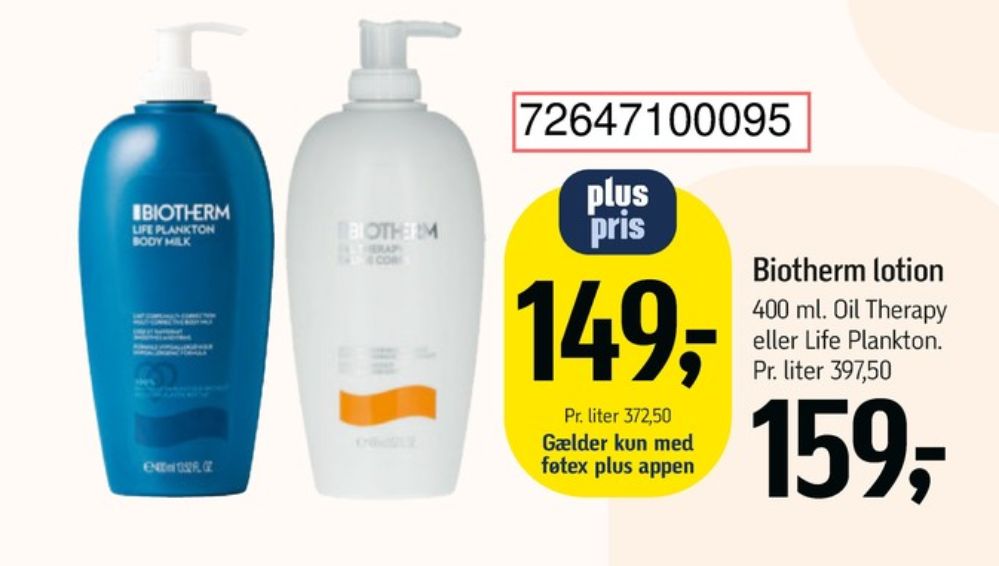 Biotherm, Bodylotion