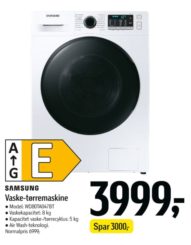 Samsung, Vaske-/tørremaskine