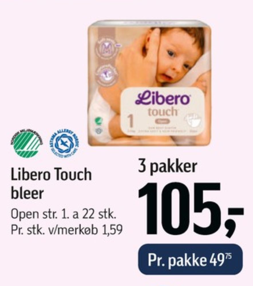 Libero Touch, Bleer str 1 2-5kg