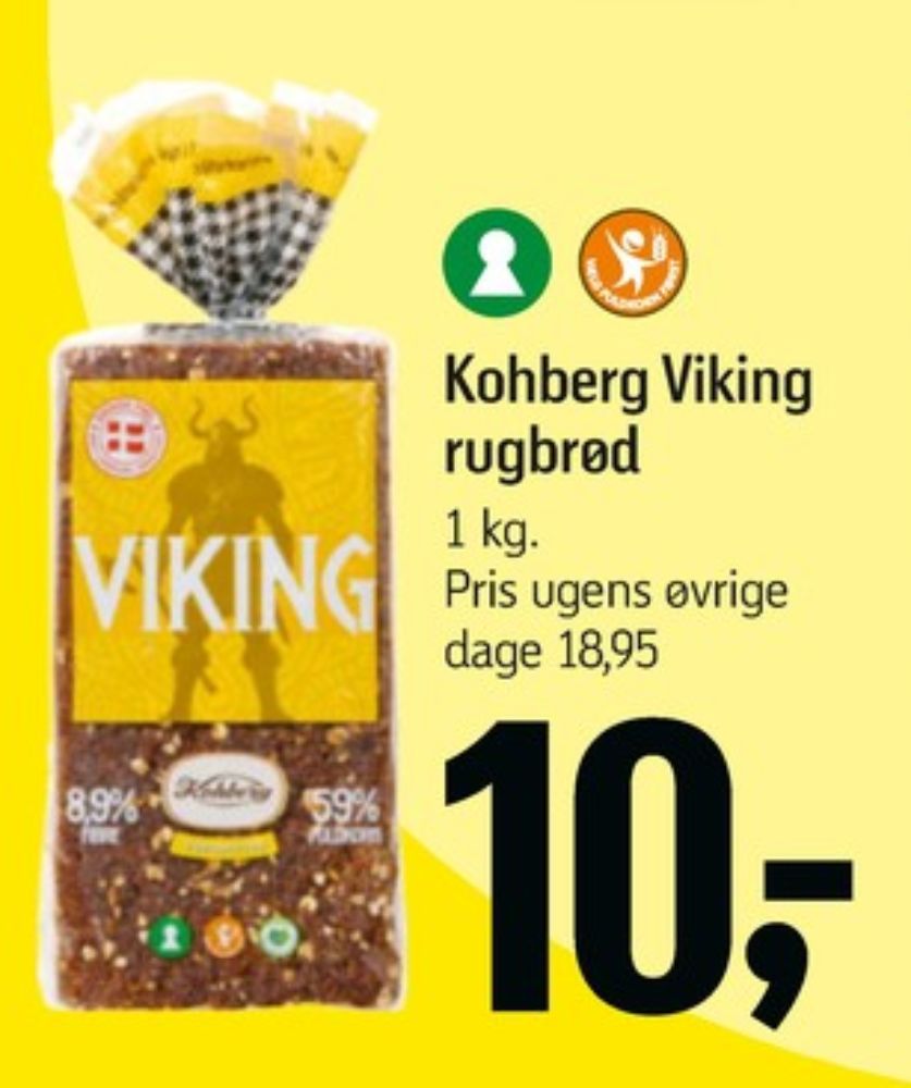 Kohberg Viking, Rugbrødsskiver