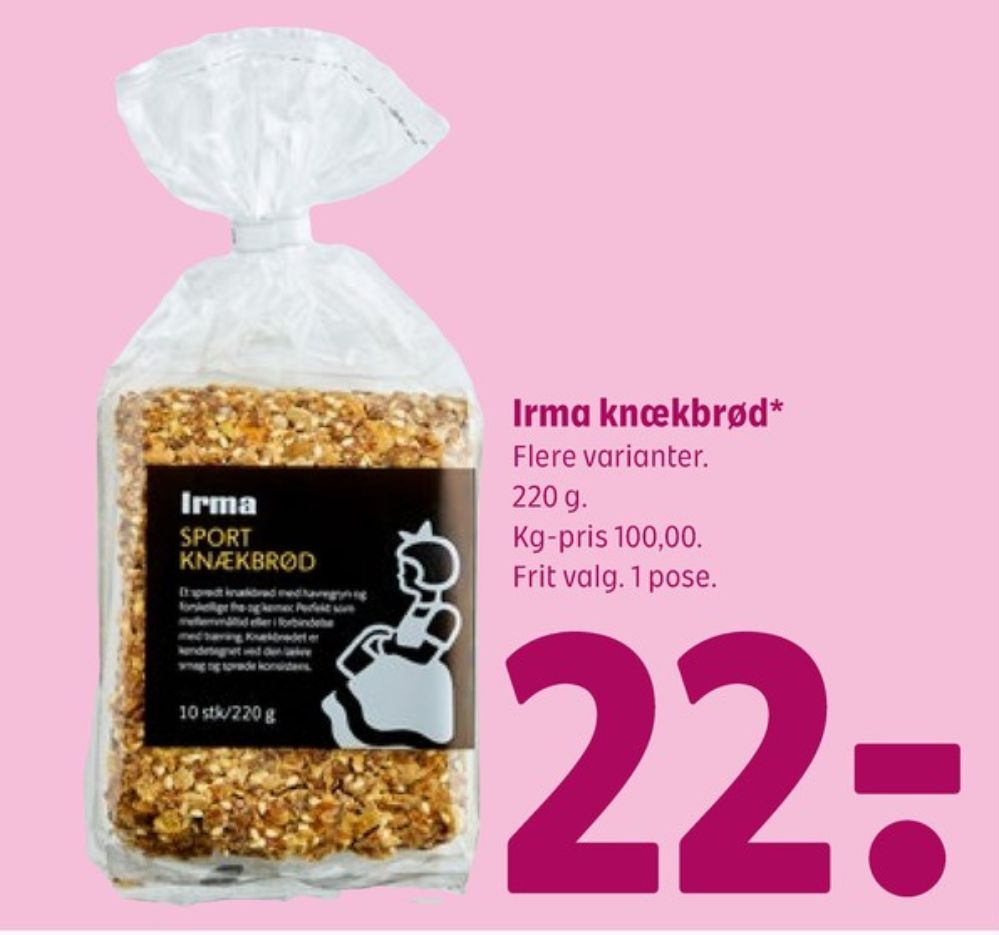 Irmas, Sport knækbrød