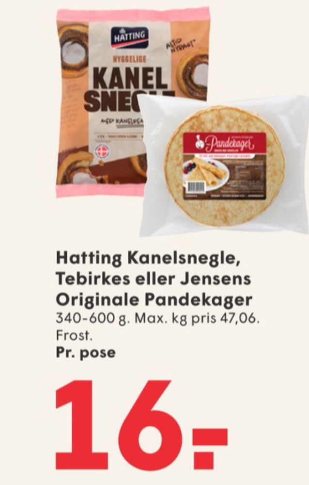 Jensens, Pandekager