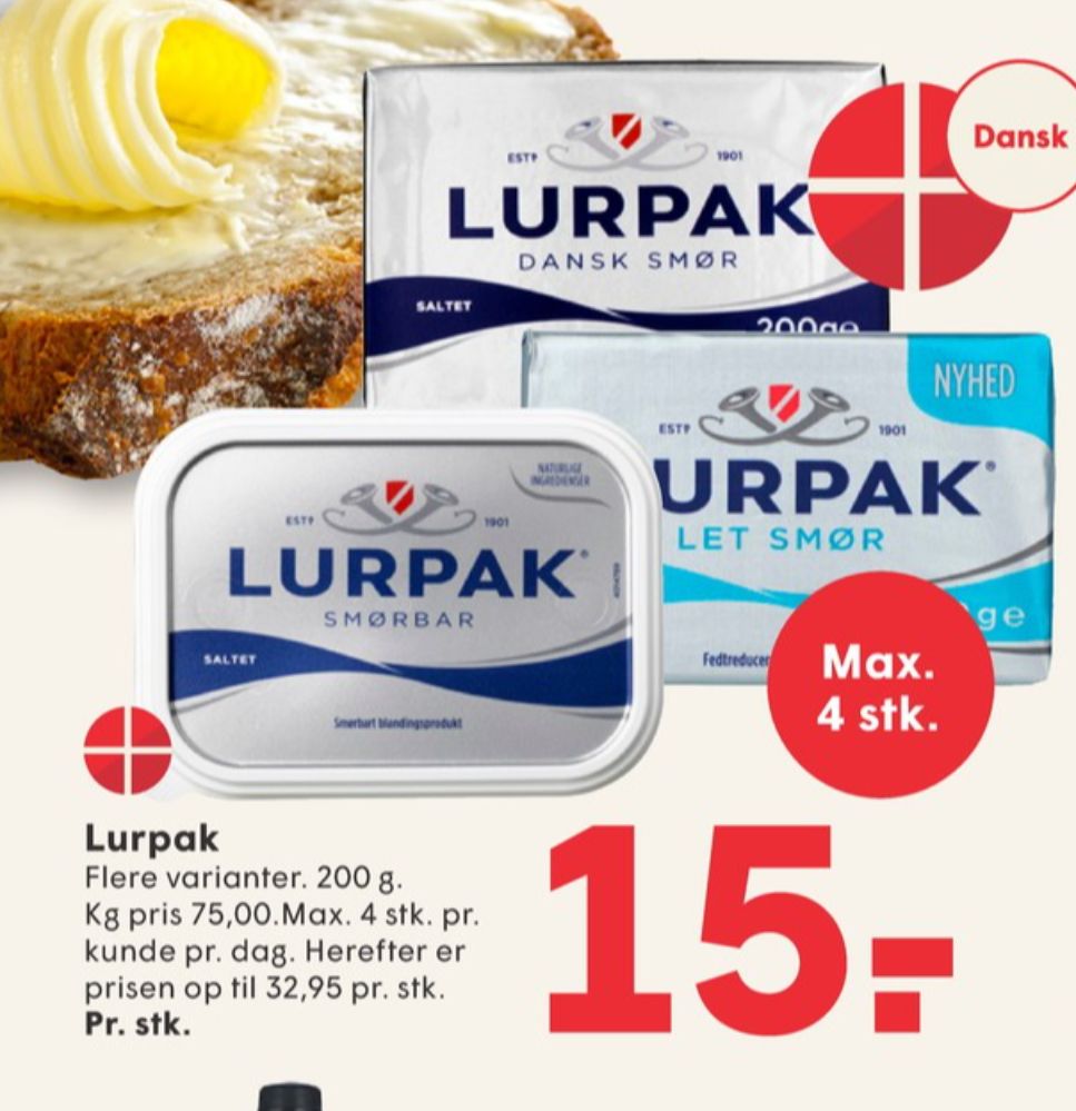 Lurpak, Smørbar