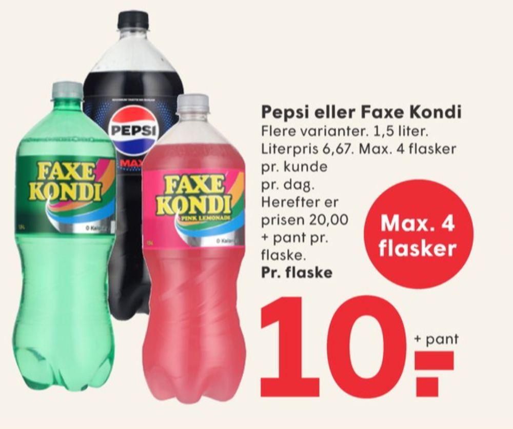 Faxe Kondi 0 Kalorier, Sportssodavand