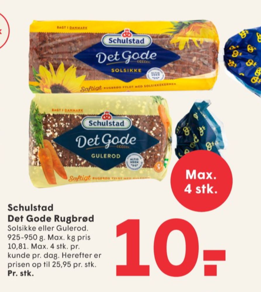 Schulstad Det Gode, Solsikkerugbrød