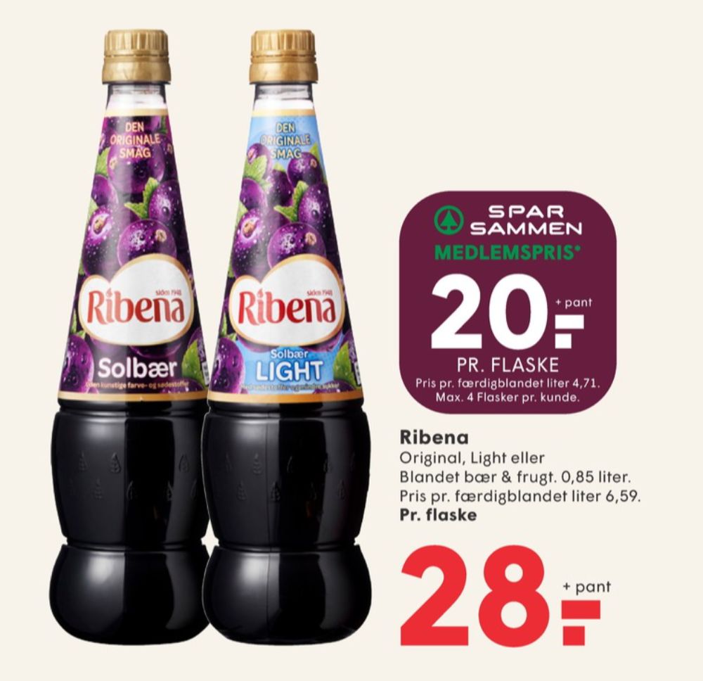 Ribena, Blandet Bær & Frugt Frugtsaft