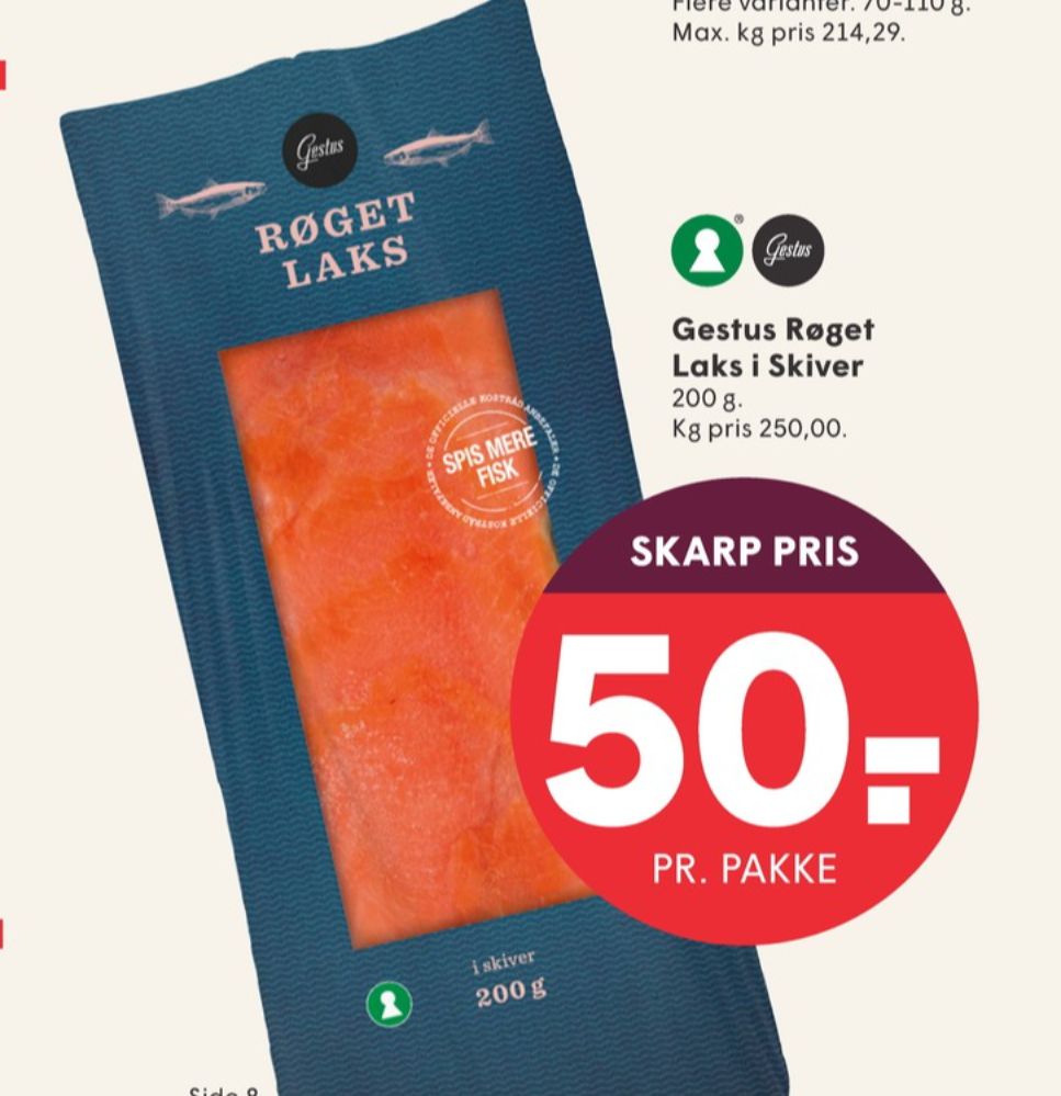 Gestus, Laks i skiver