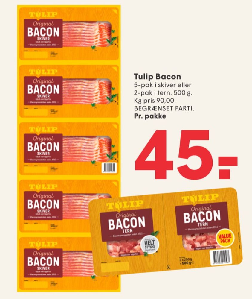 Tulip, Bacontern