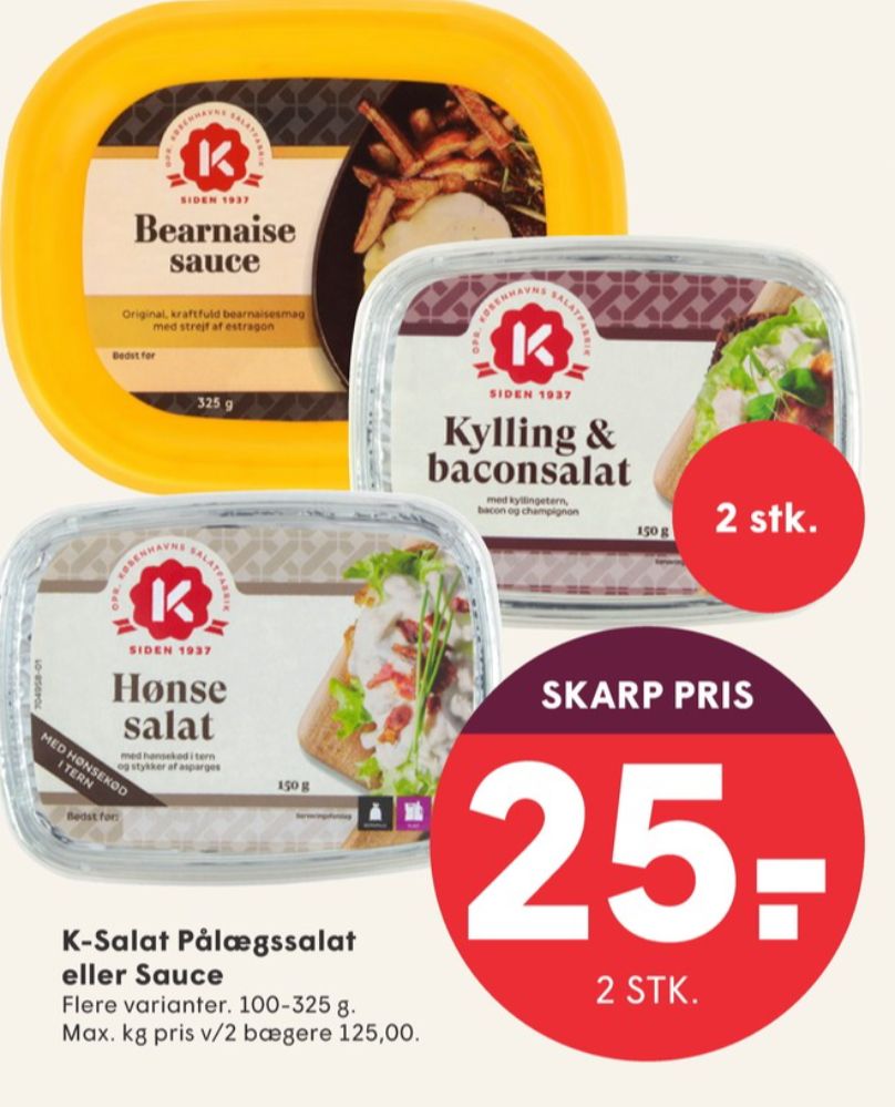 K-salat, Kylling & Baconsalat