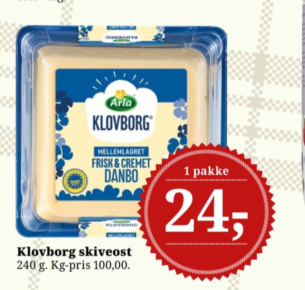 Klovborg, Skiveost Danbo Mellemlagret