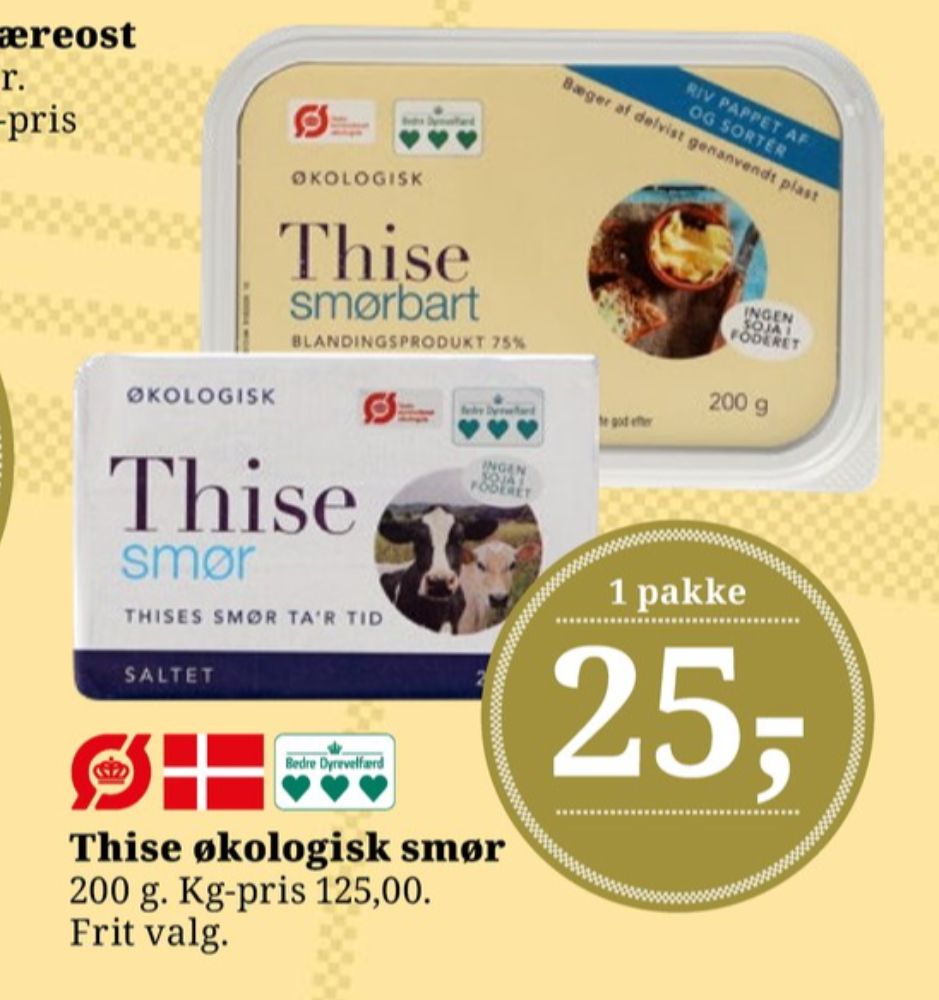 Thise, Smør