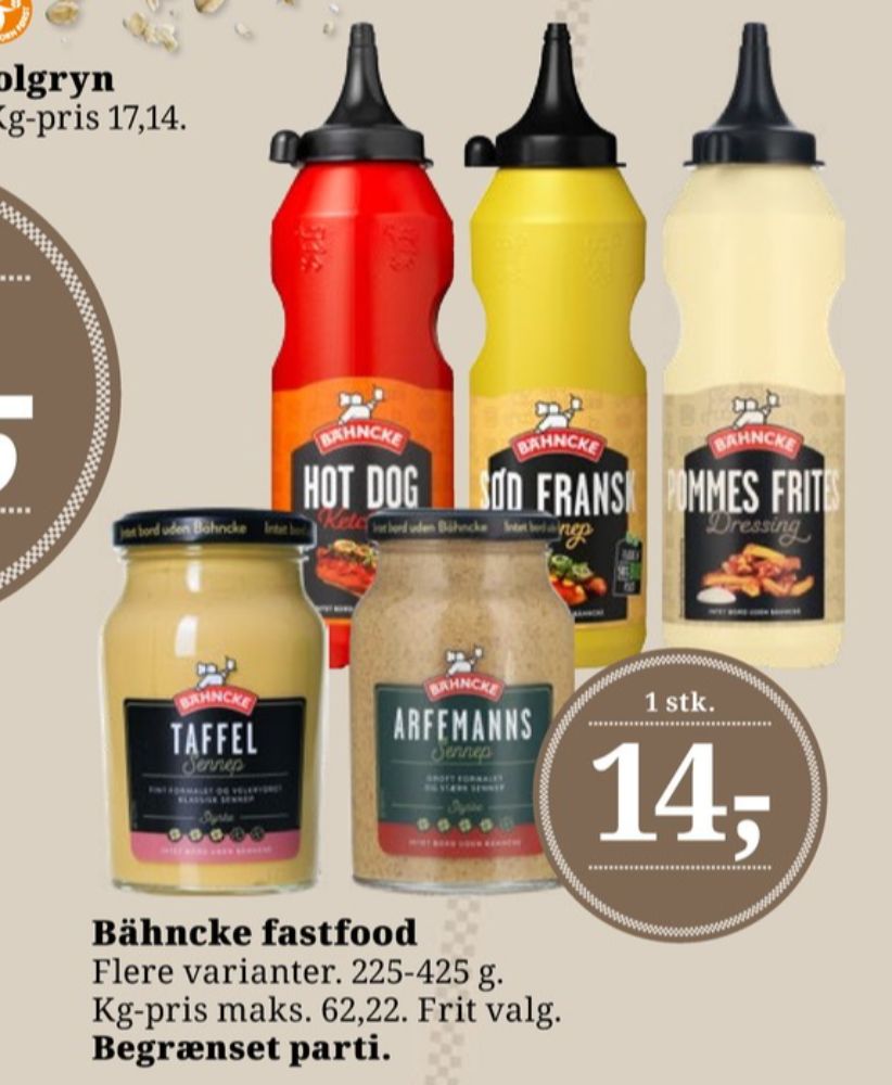 Bähncke, Sød fransk sennep