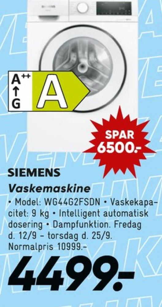 Siemens, Vaskemaskine