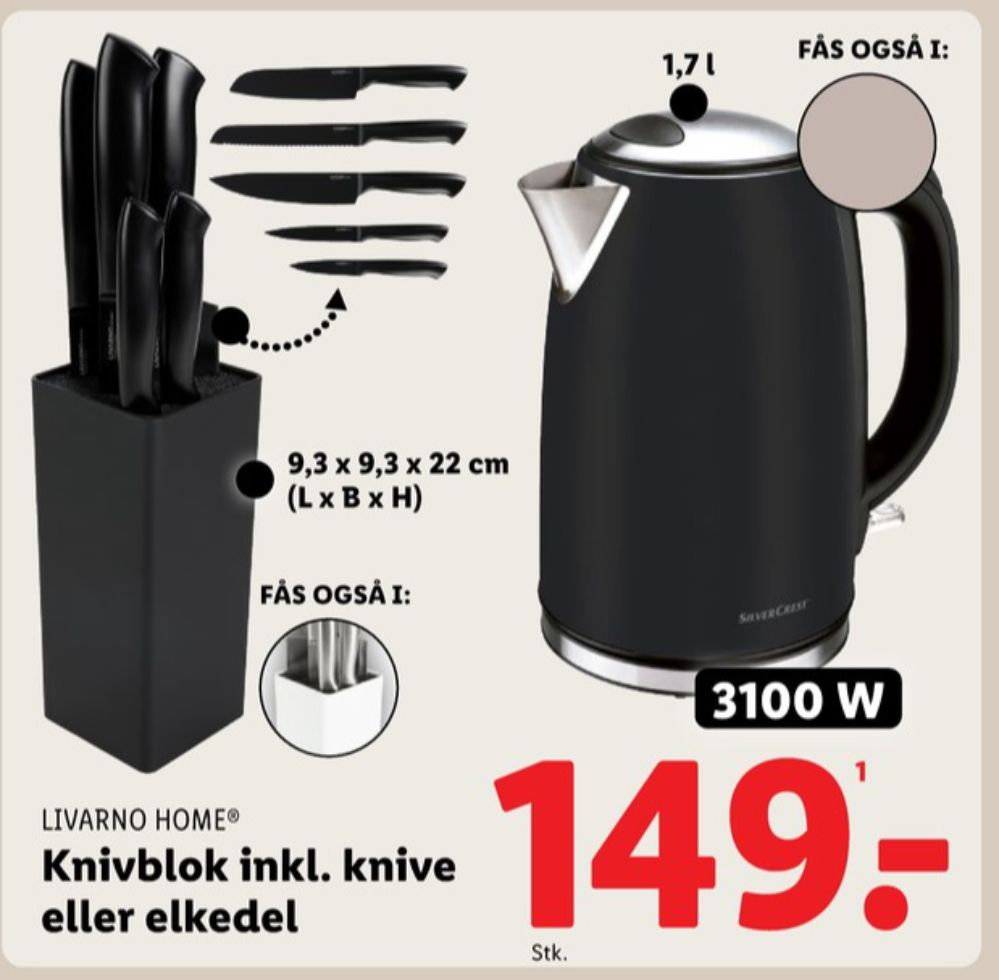 Livarno, Knivblok