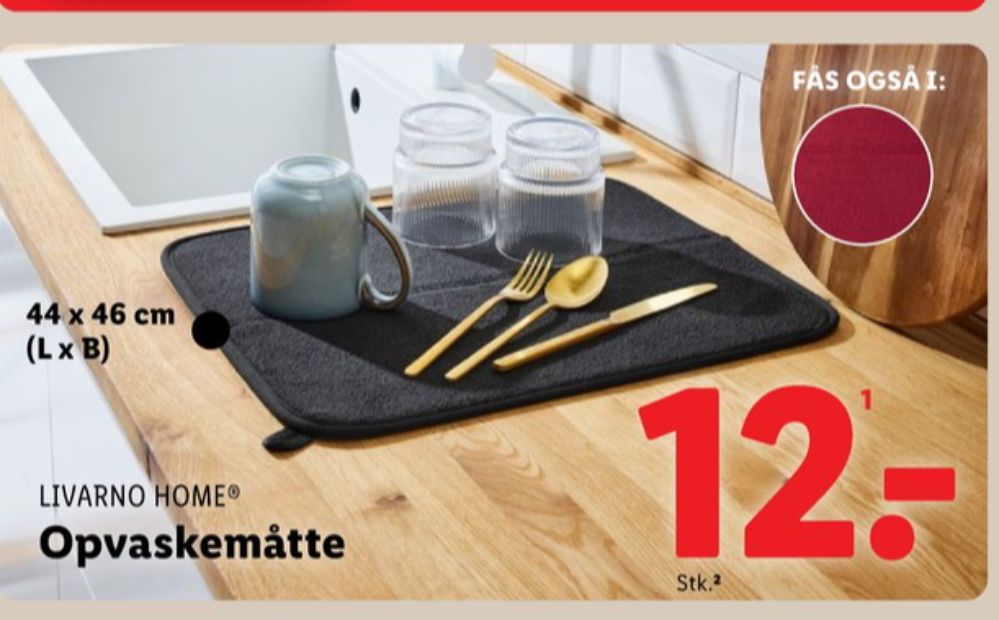 Livarno, Opvaskemåtte