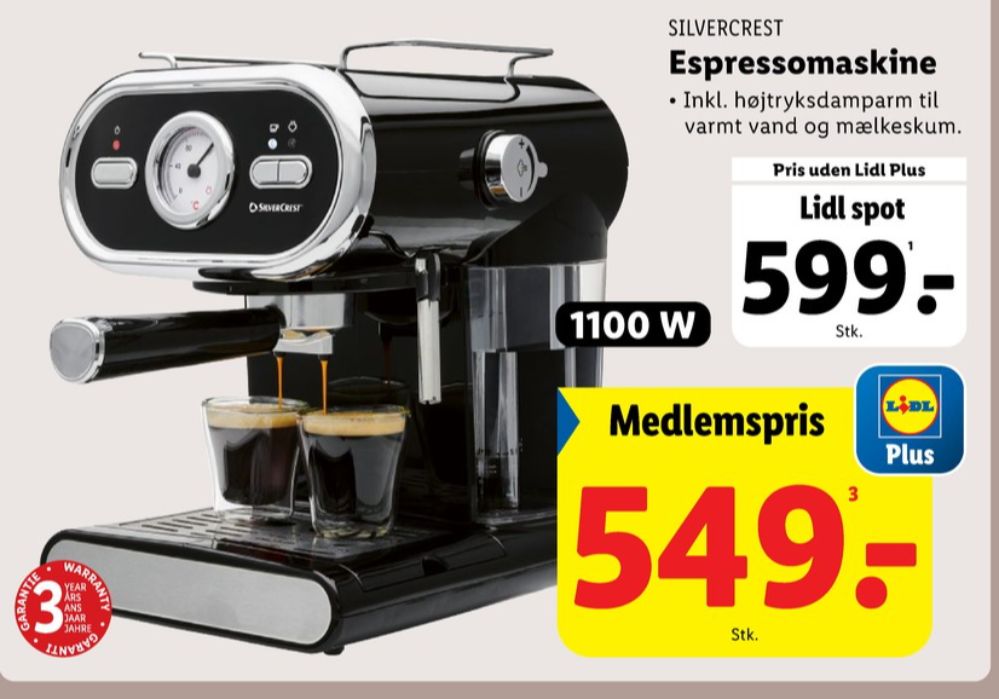 SilverCrest, Espressomaskine