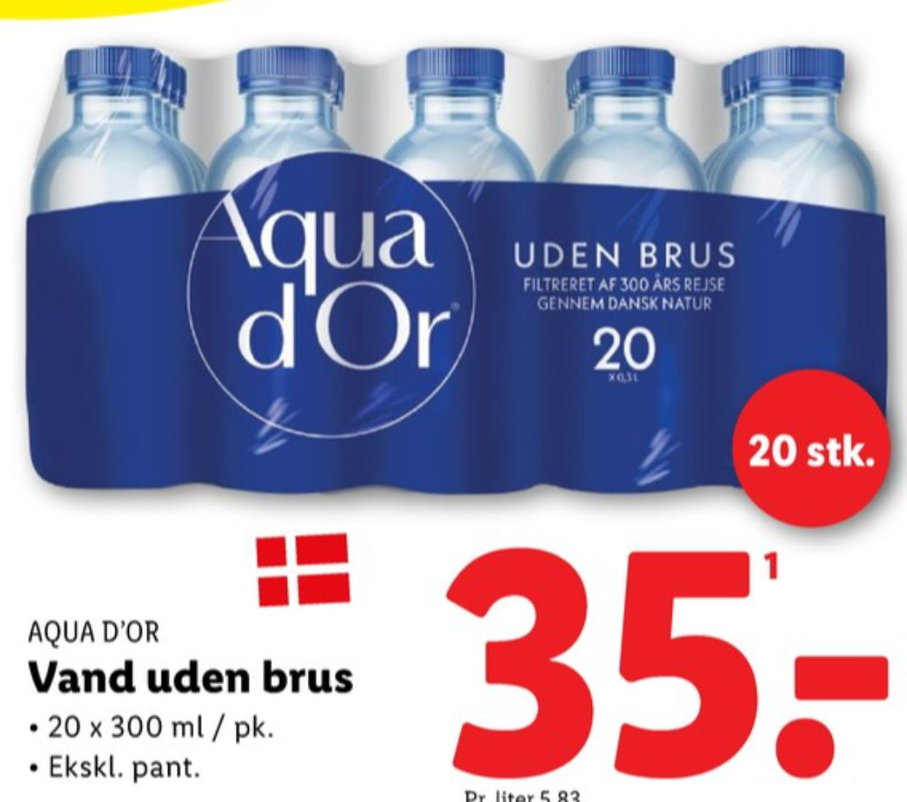 Aqua d'Or, Mineralvand uden brus 20 pk.