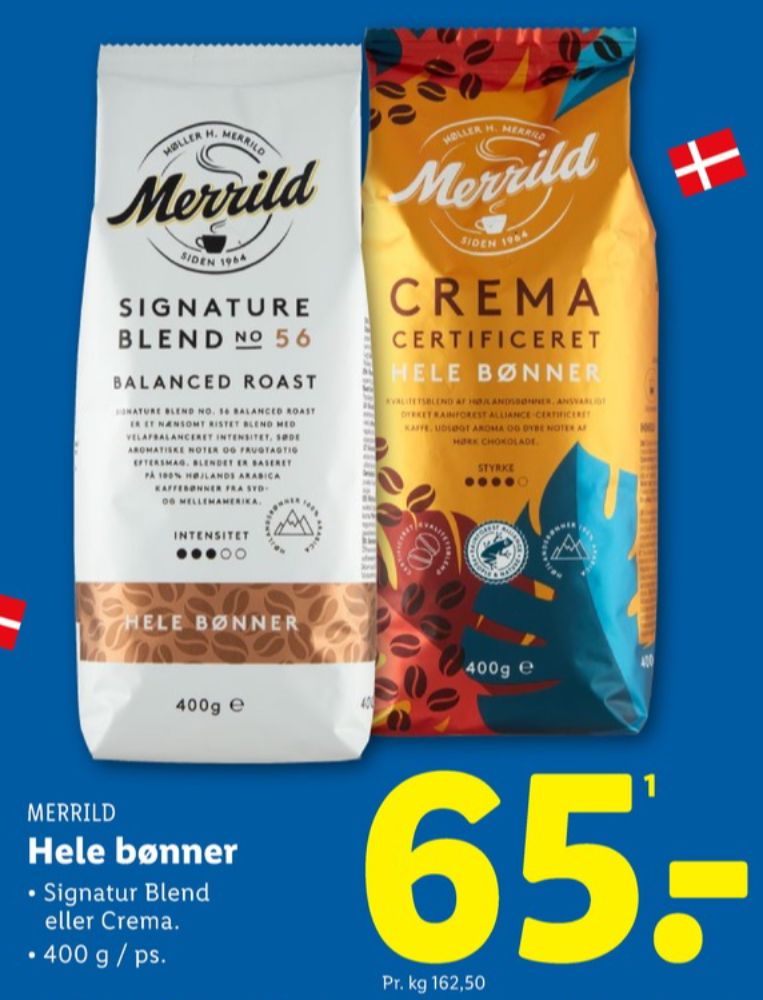 Merrild Signature Blend 56, Kaffebønner