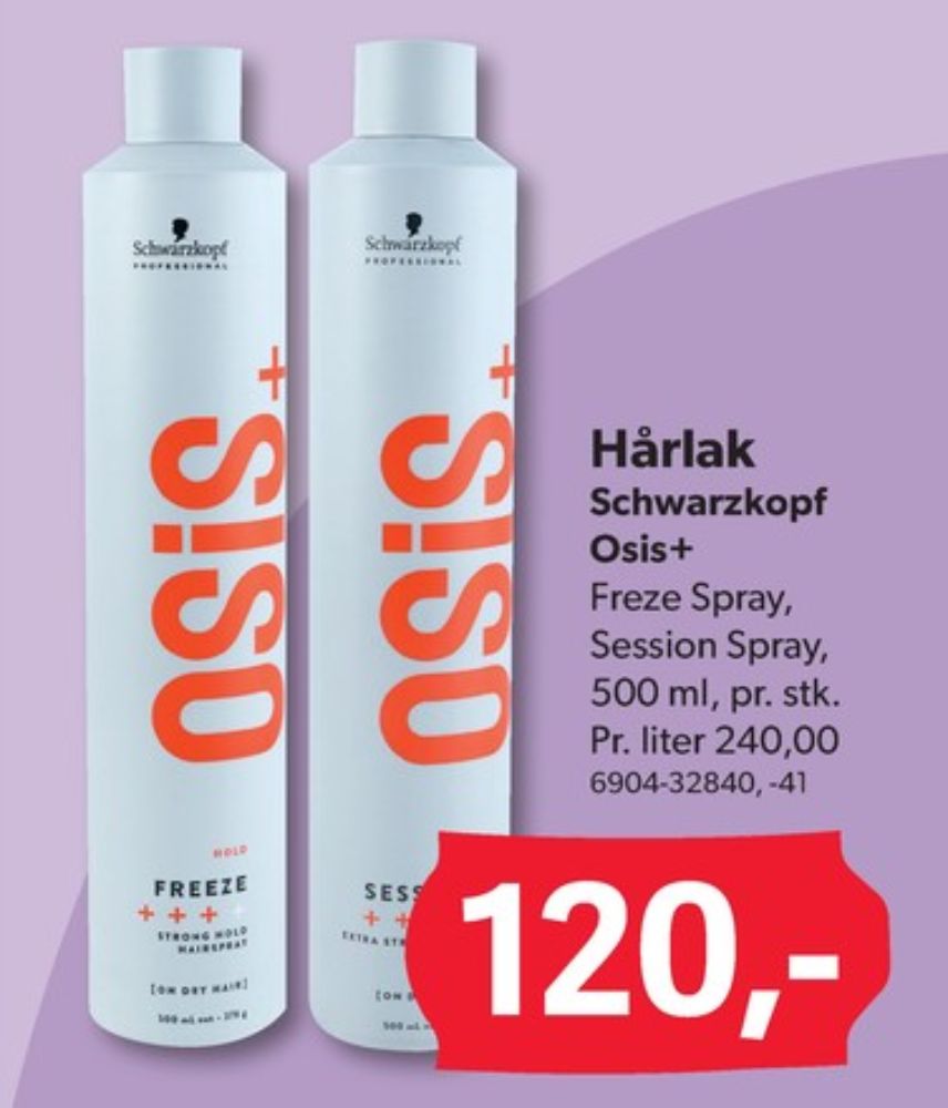 Schwarzkopf Osis+, Hårspray