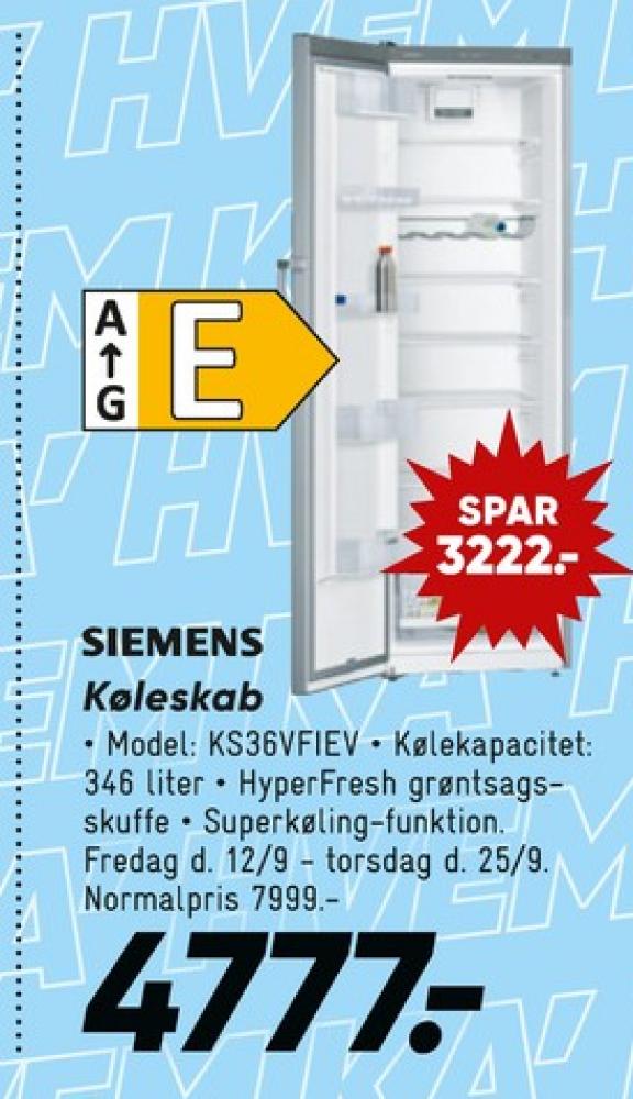Siemens, Køleskab