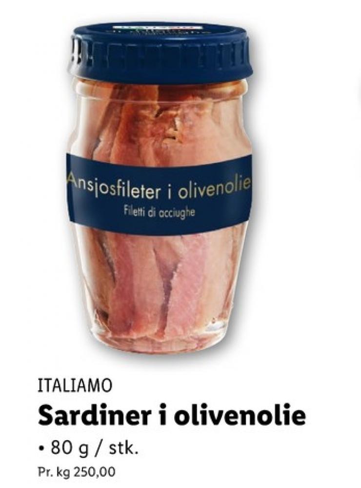 Italiamo, Sardiner i Olivenolie