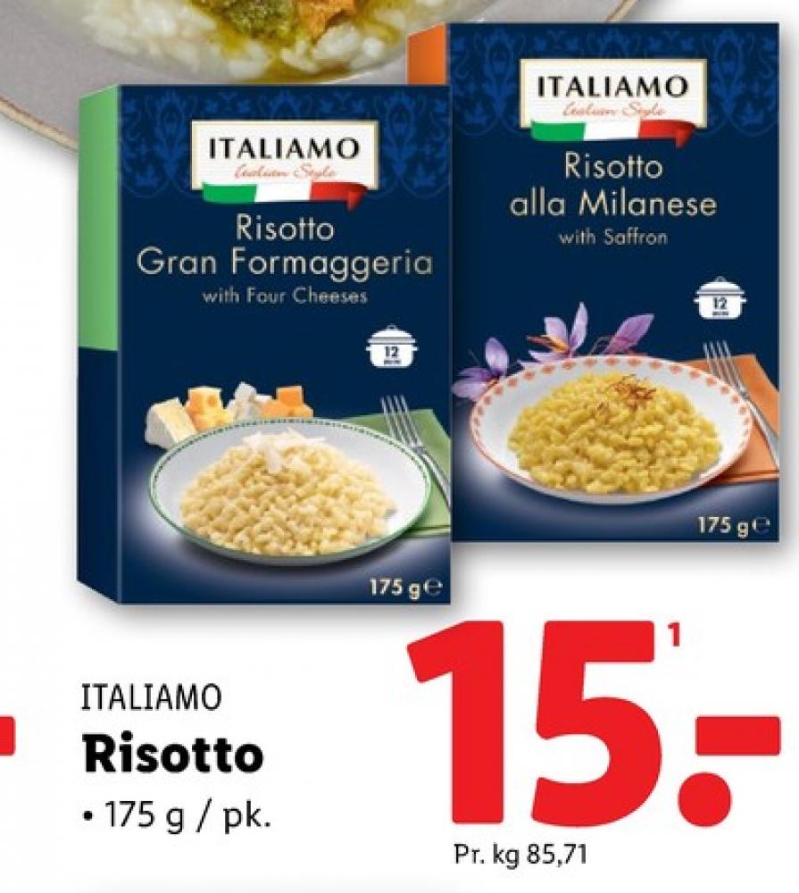 Italiamo, Risotto Gran Formaggeria Four Cheeses