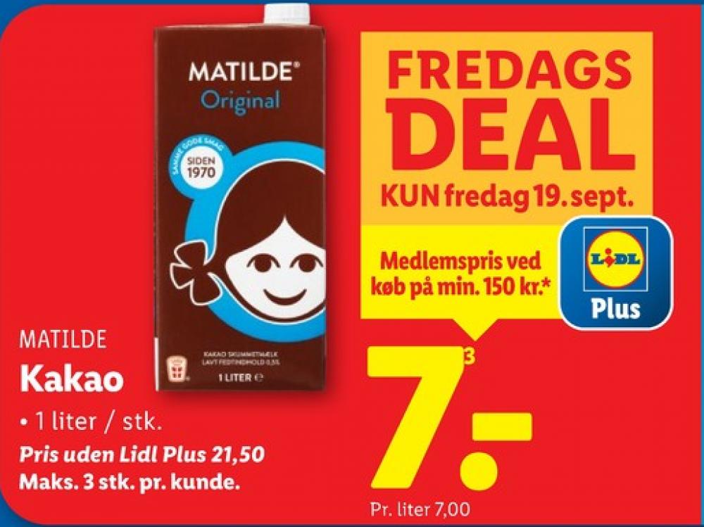 Matilde, Kakaomælk