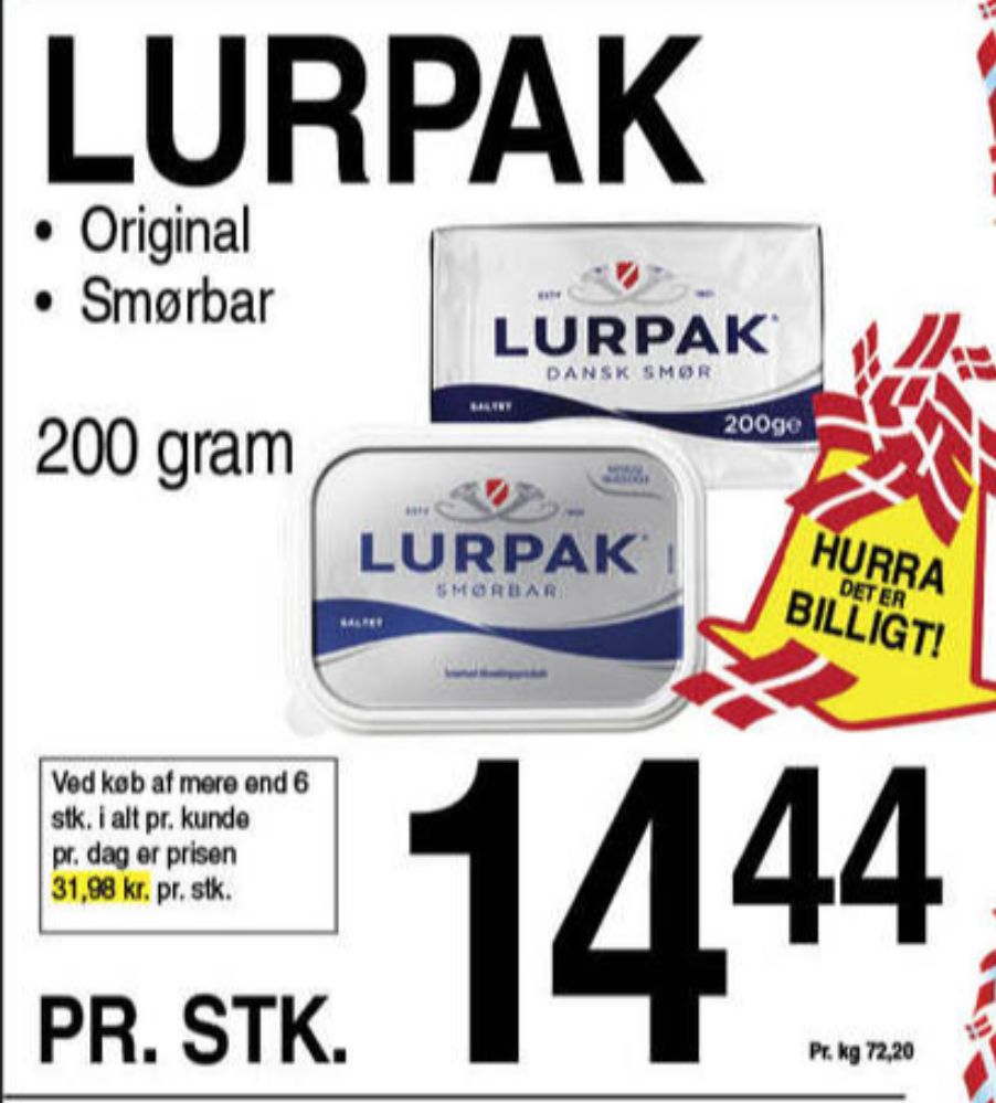 Lurpak, Smørbar