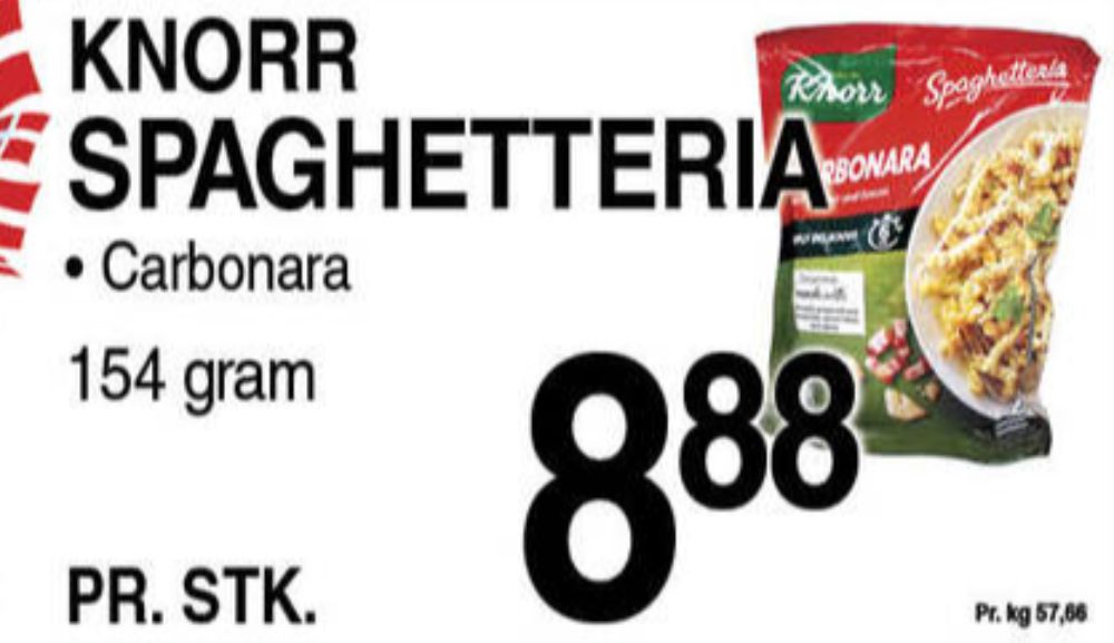 Knorr Spaghetteria, Carbonara