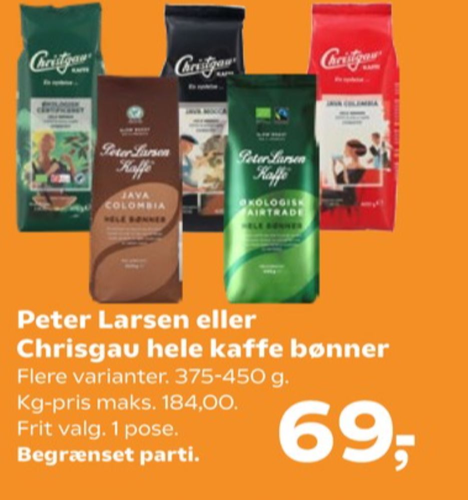 Christgau Java Mocca, Kaffebønner
