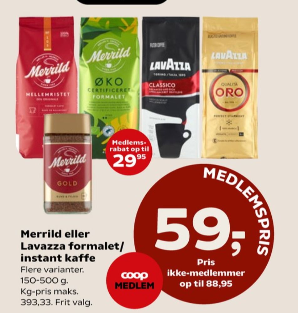 Merrild Mellemristet, Kaffe Formalet