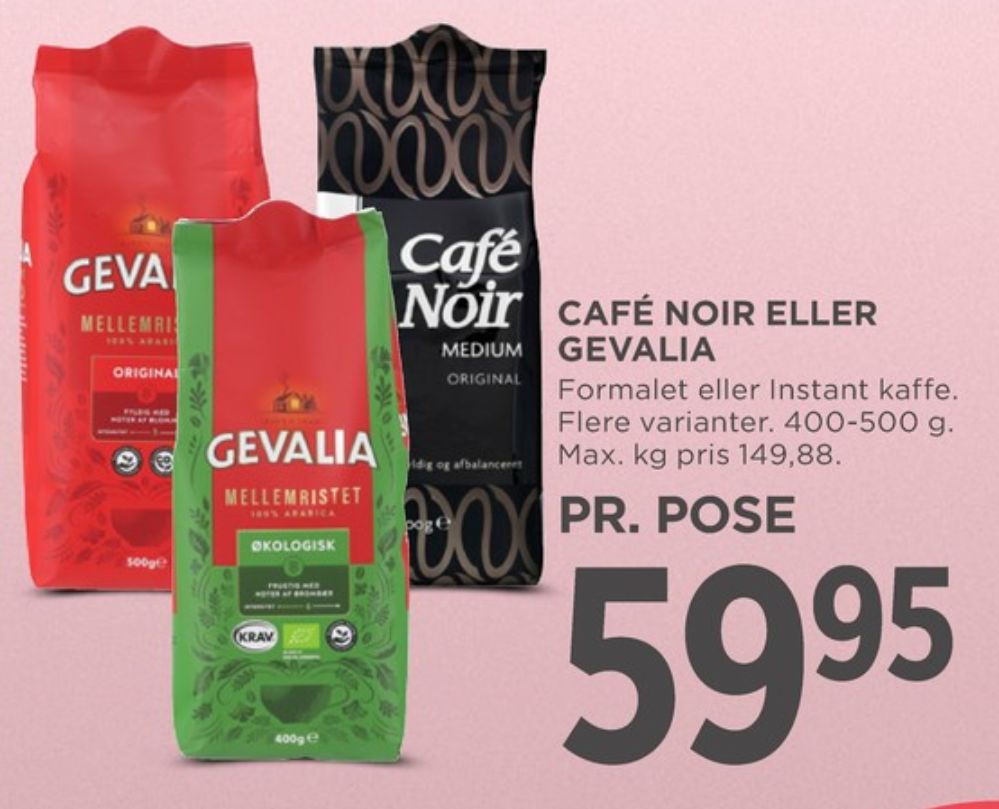 Gevalia Original, Kaffe Formalet