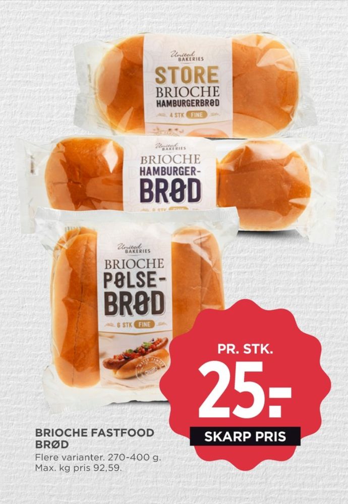 United Bakeries, Brioche Burgerboller