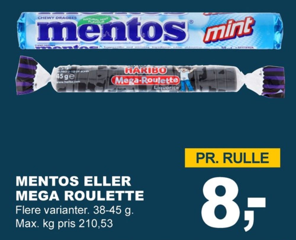 Mentos, Pastiller Mint