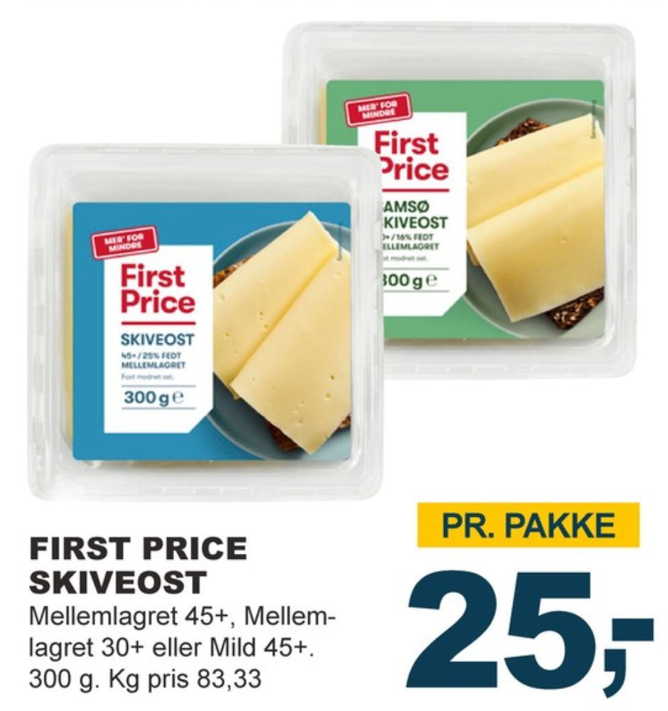 First Price, Skiveost Mellemlagret