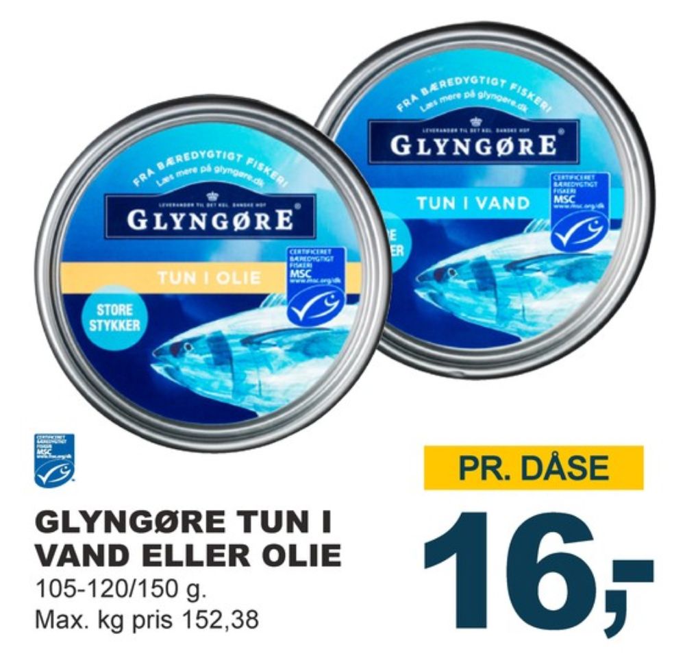 Glyngøre, Tun i olie