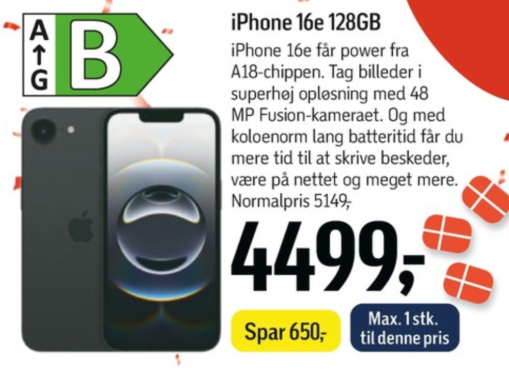 Apple Iphone 16e, Mobiltelefon