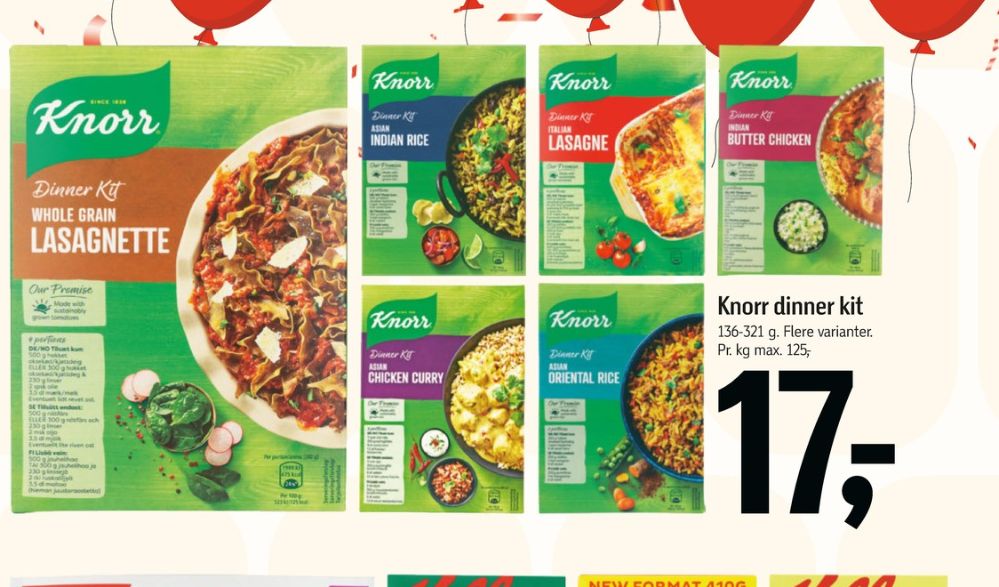 Knorr Dinner Kitt, Asian Chicken Curry
