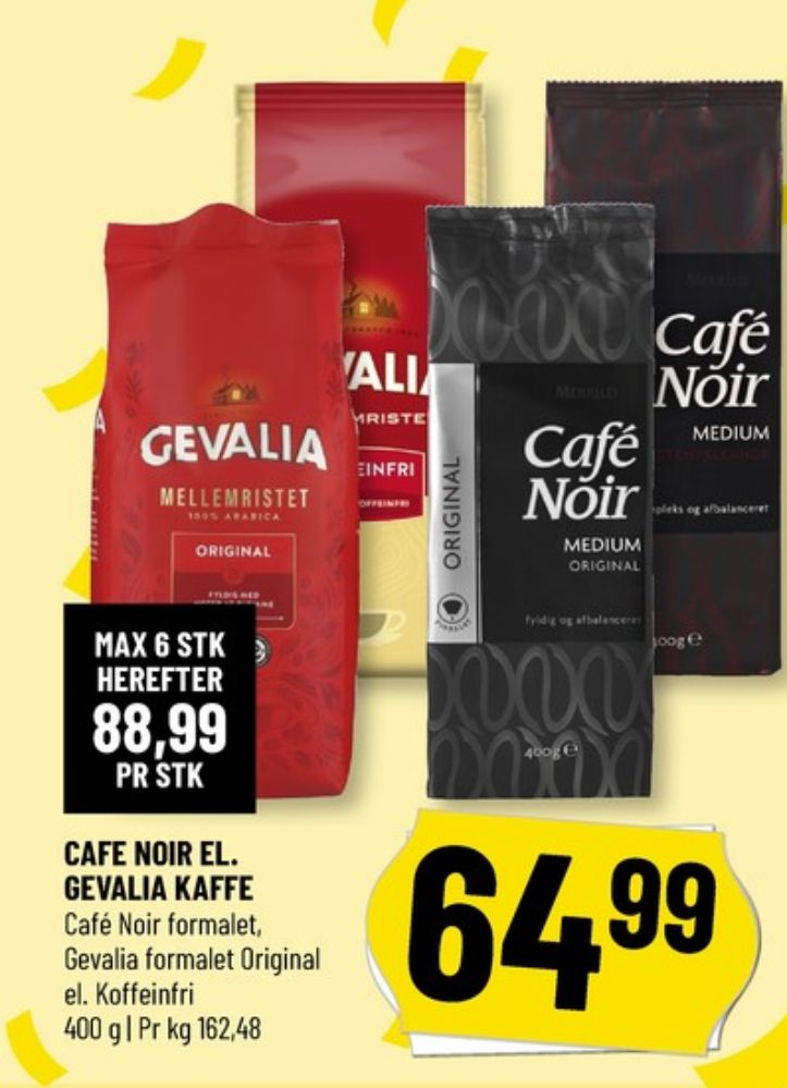 Gevalia Koffeinfri, Kaffe Formalet