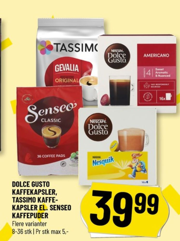 Nescafe Dolce Gusto Nesquik, Kakaokapsler