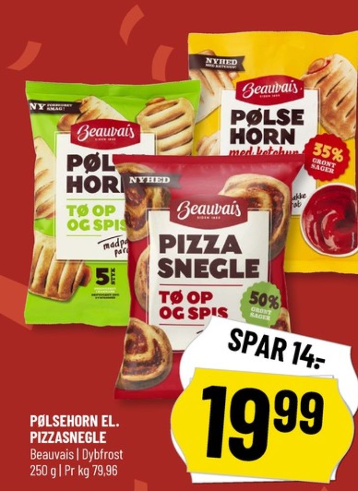 Beauvais, Pølsehorn med ketchup