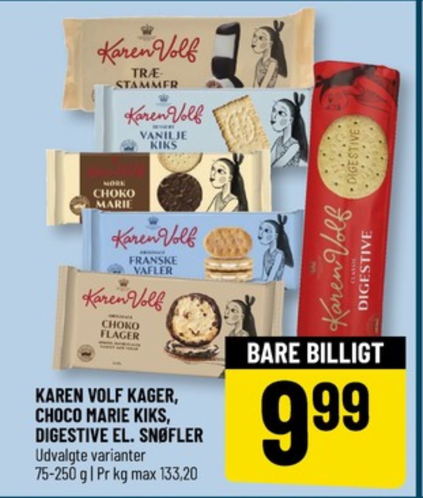 Karen Volf, Digestive kiks