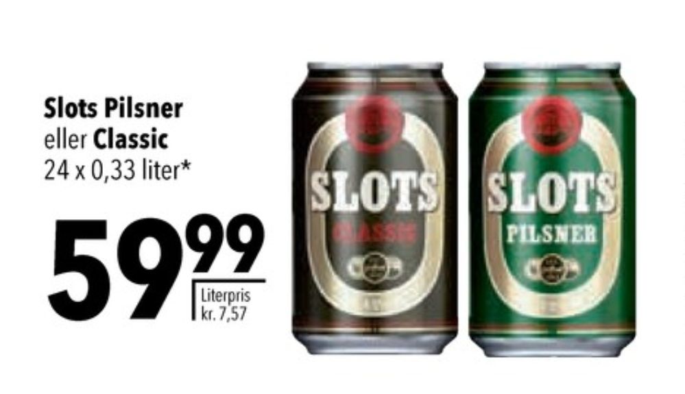 Slots Pilsner, Øl 24 pk.