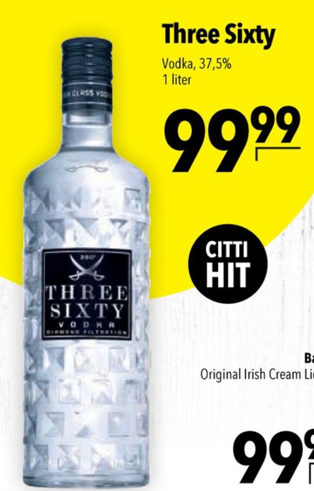 Three Sixty, Vodka