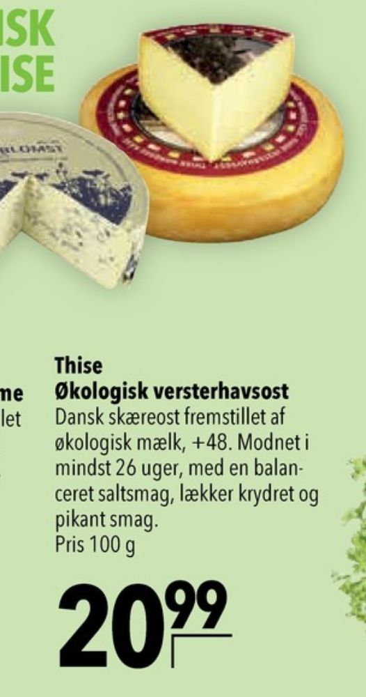 Thise Vesterhavsost, Skæreost