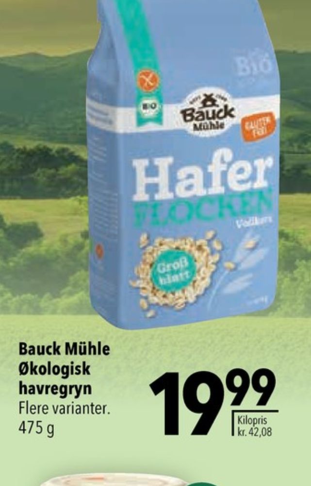 Bauck Mühle, Havregryn Fuldkorn