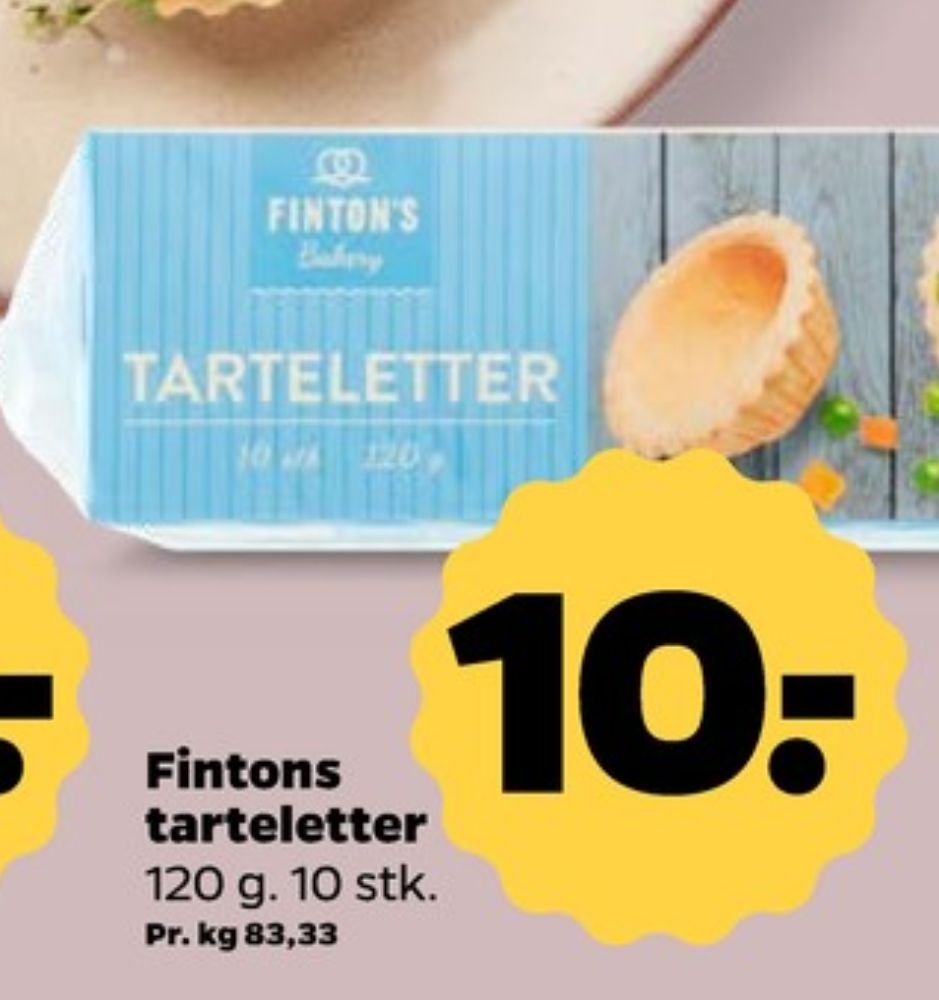 Fintons, Tarteletter